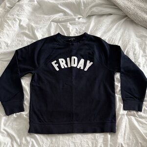 J. Crew Factory Navy 'Friday' Sweatshirt